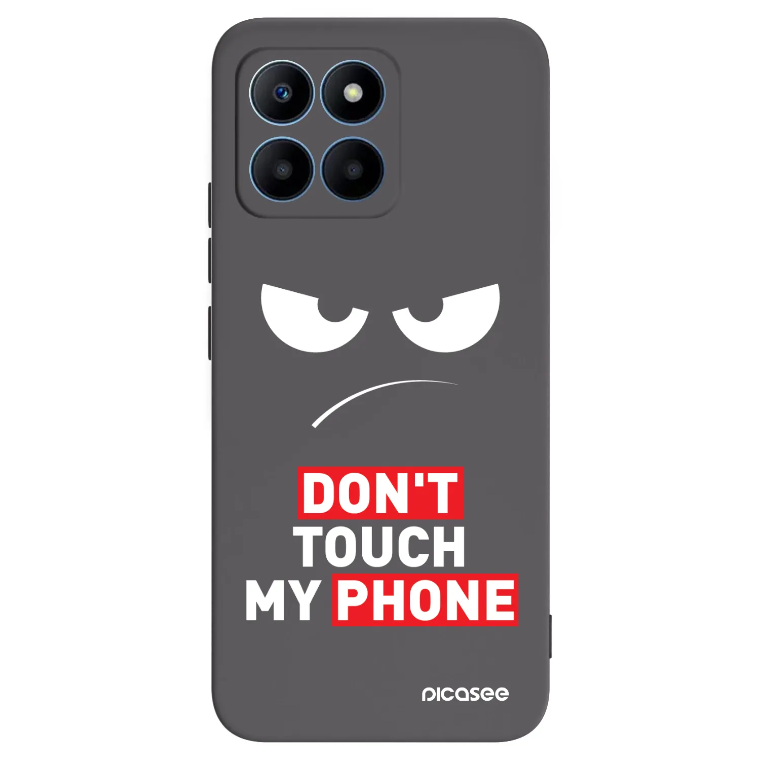 Picasee silikonowe czarne etui na Honor 70 Lite - Angry Eyes - Transparent