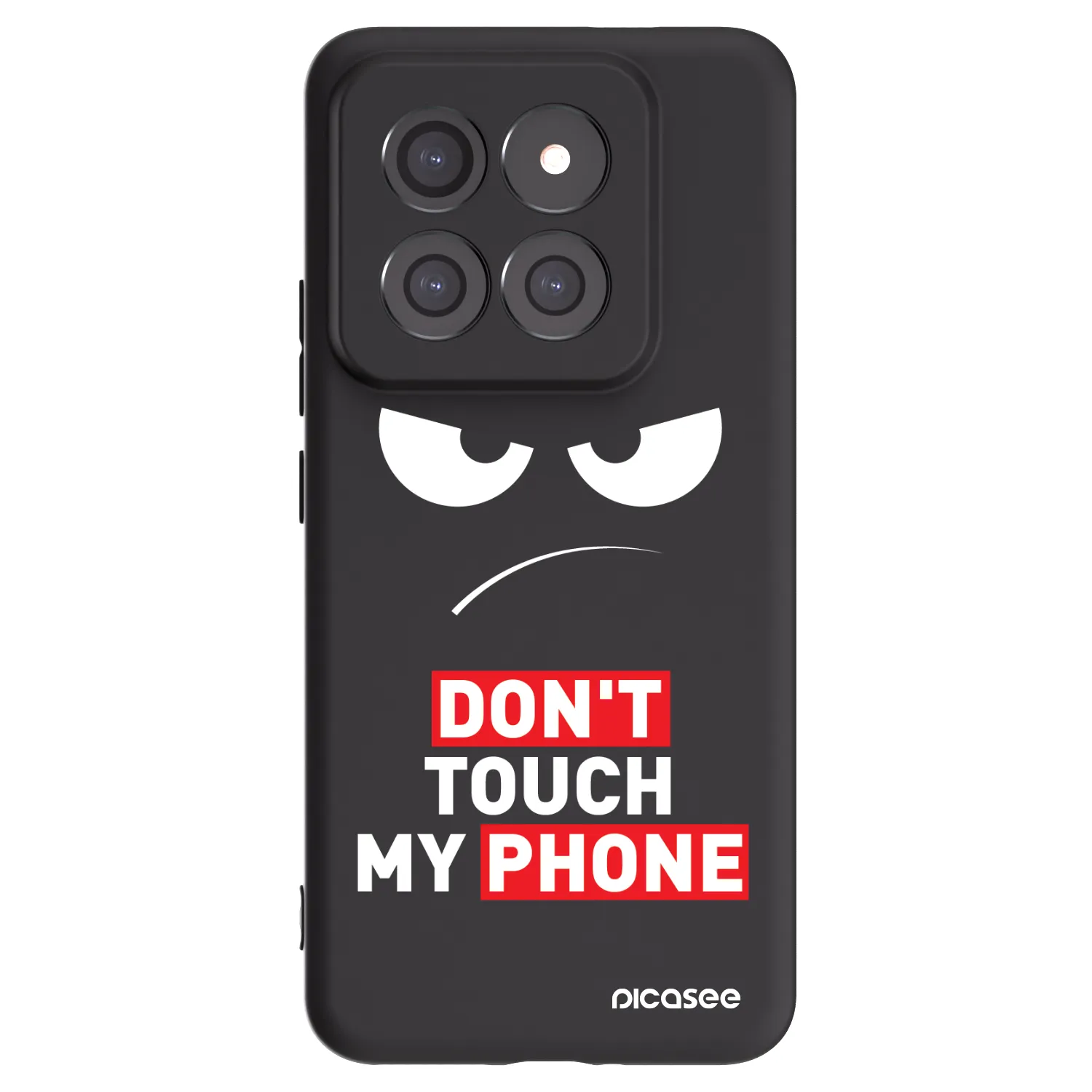 Picasee silikonowe czarne etui na Xiaomi 14 Pro - Angry Eyes - Transparent