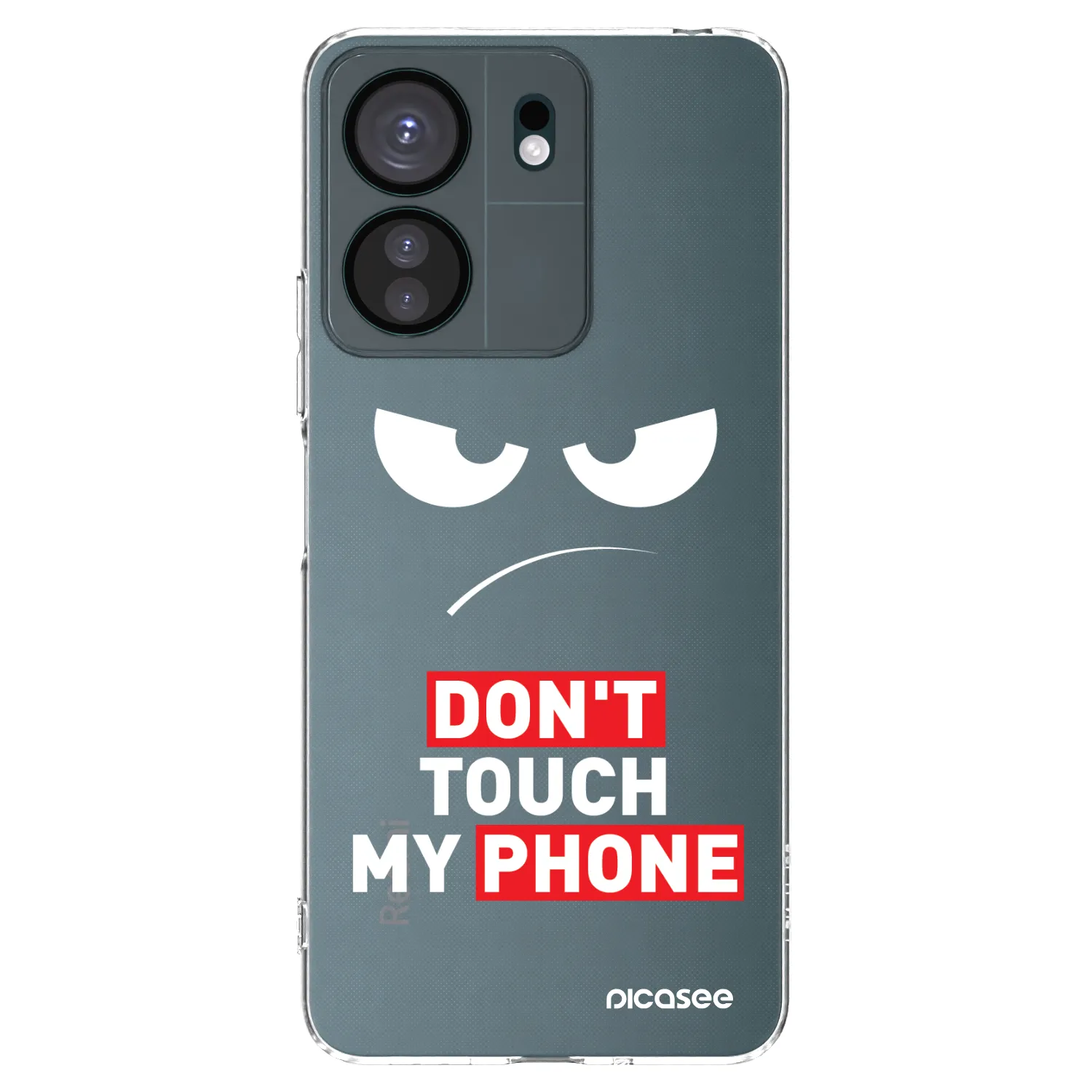 Picasee silikonowe przeźroczyste etui na Xiaomi Redmi 13C 4G - Angry Eyes - Transparent