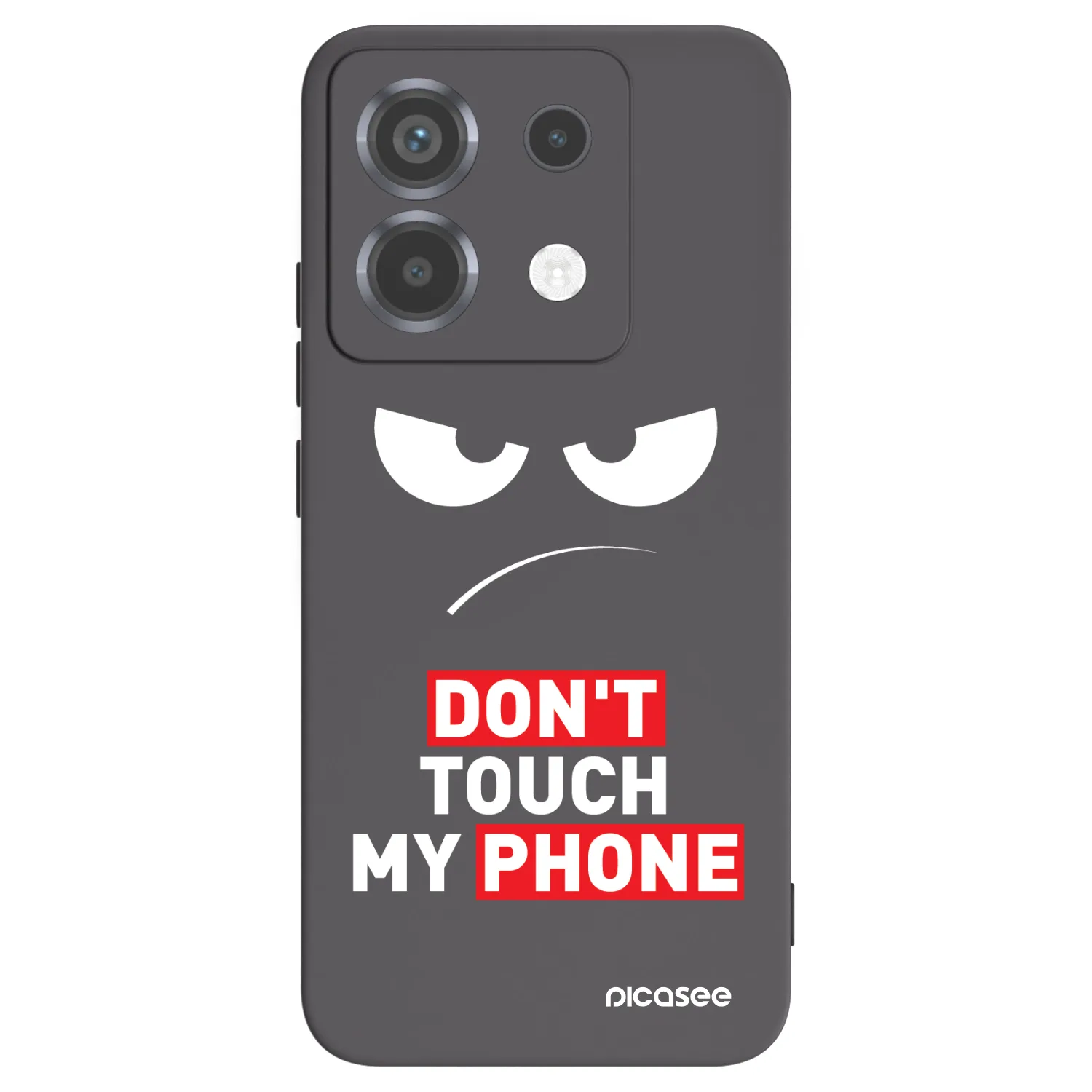Picasee silikonowe czarne etui na Xiaomi Poco X6 - Angry Eyes - Transparent