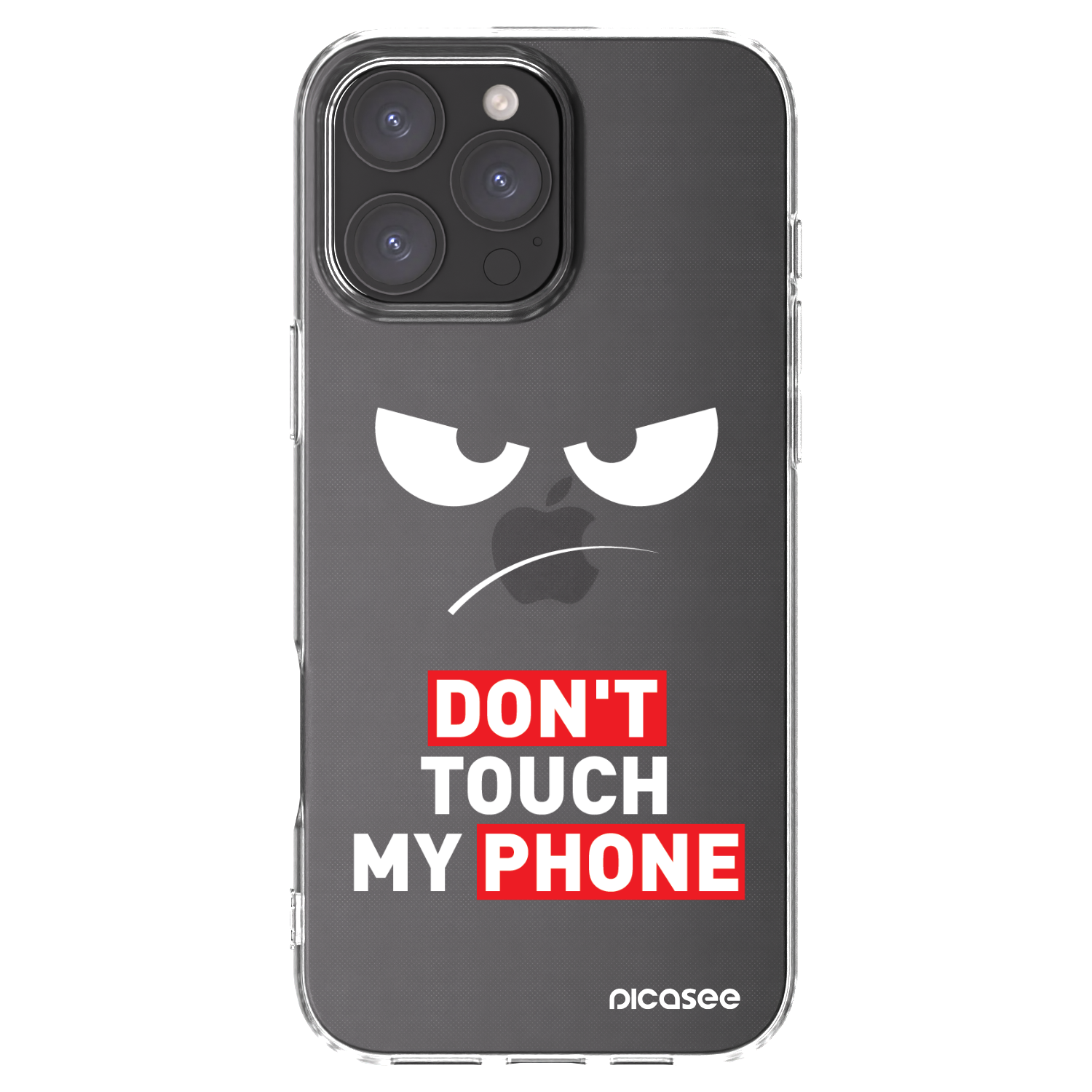 Picasee silikonowe przeźroczyste etui na Apple iPhone 16 Pro Max - Angry Eyes - Transparent