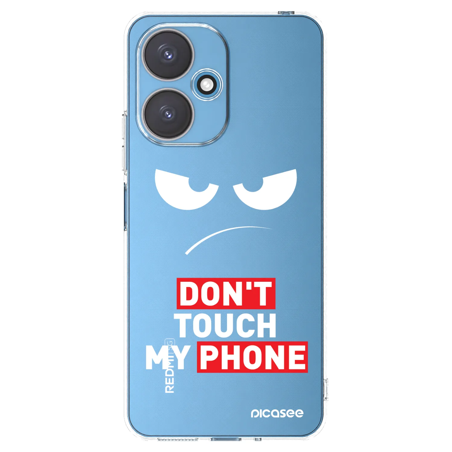 Picasee silikonowe przeźroczyste etui na Xiaomi Redmi 13C 5G - Angry Eyes - Transparent