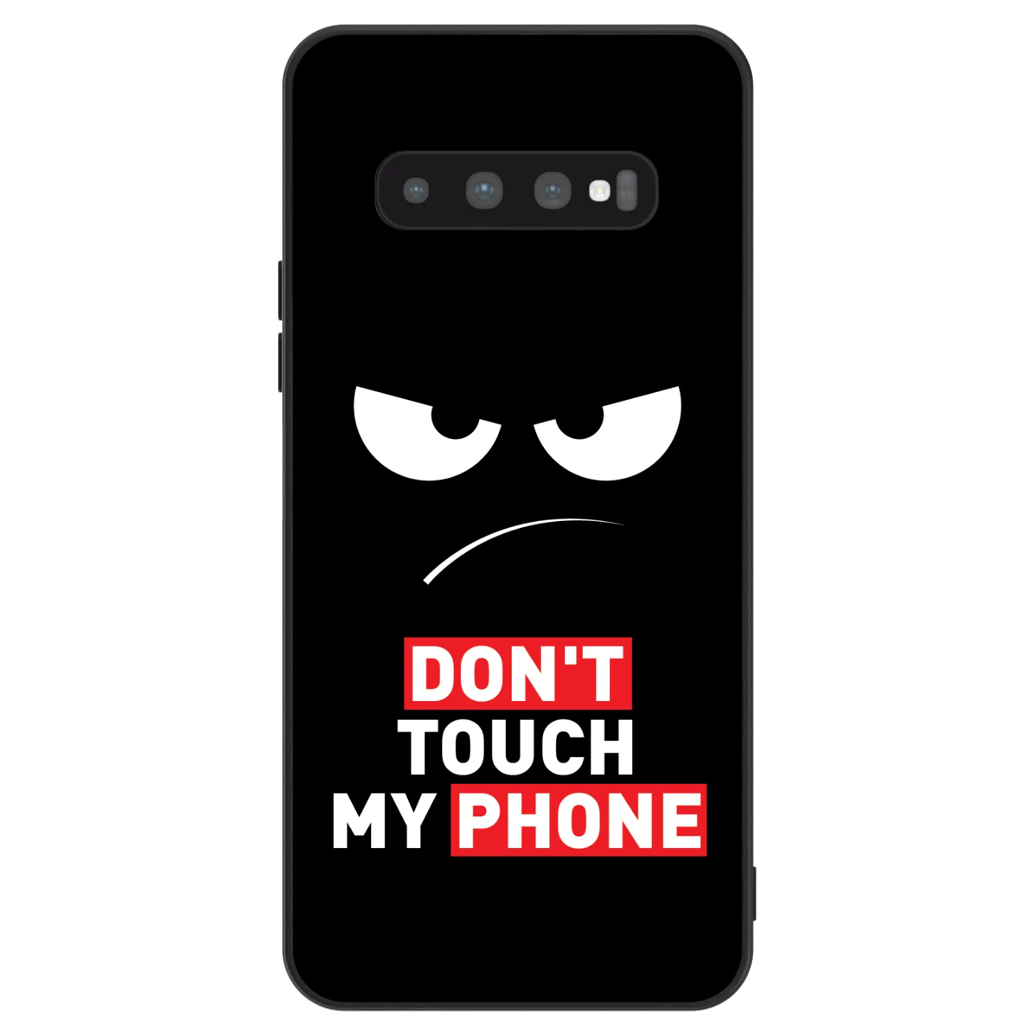 Picasee ULTIMATE CASE na Samsung Galaxy S10 Plus G975 - Angry Eyes - Transparent