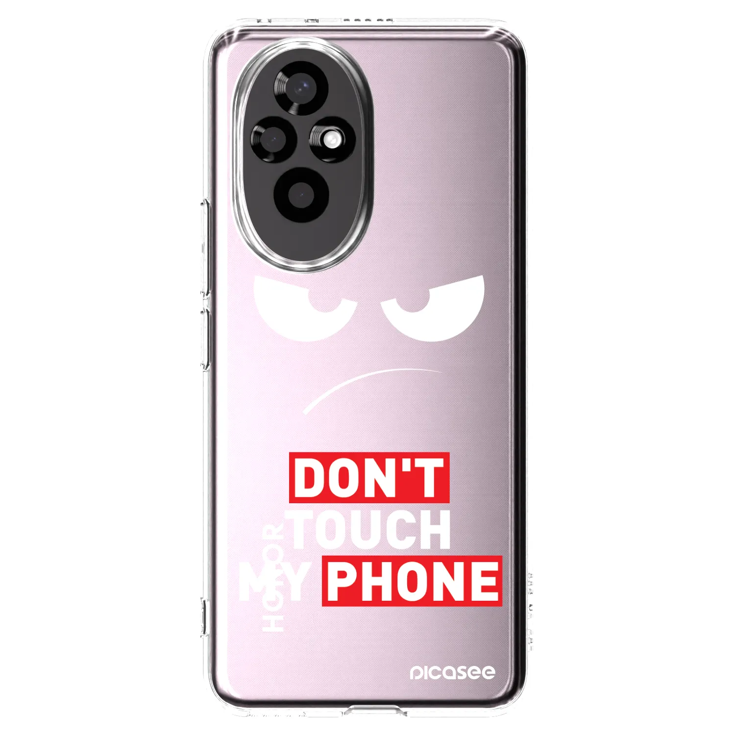 Picasee silikonowe przeźroczyste etui na Honor 200 5G - Angry Eyes - Transparent