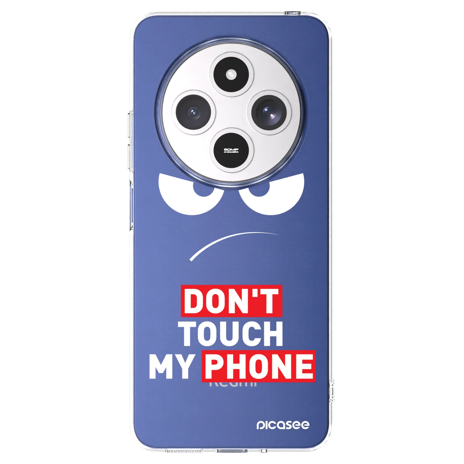Picasee silikonowe przeźroczyste etui na Xiaomi Redmi 14C - Angry Eyes - Transparent