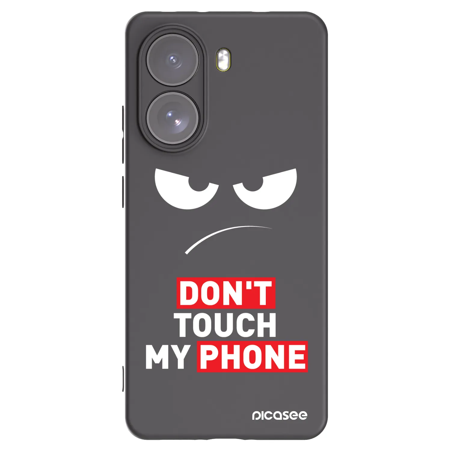 Picasee silikonowe czarne etui na Xiaomi Poco X7 - Angry Eyes - Transparent