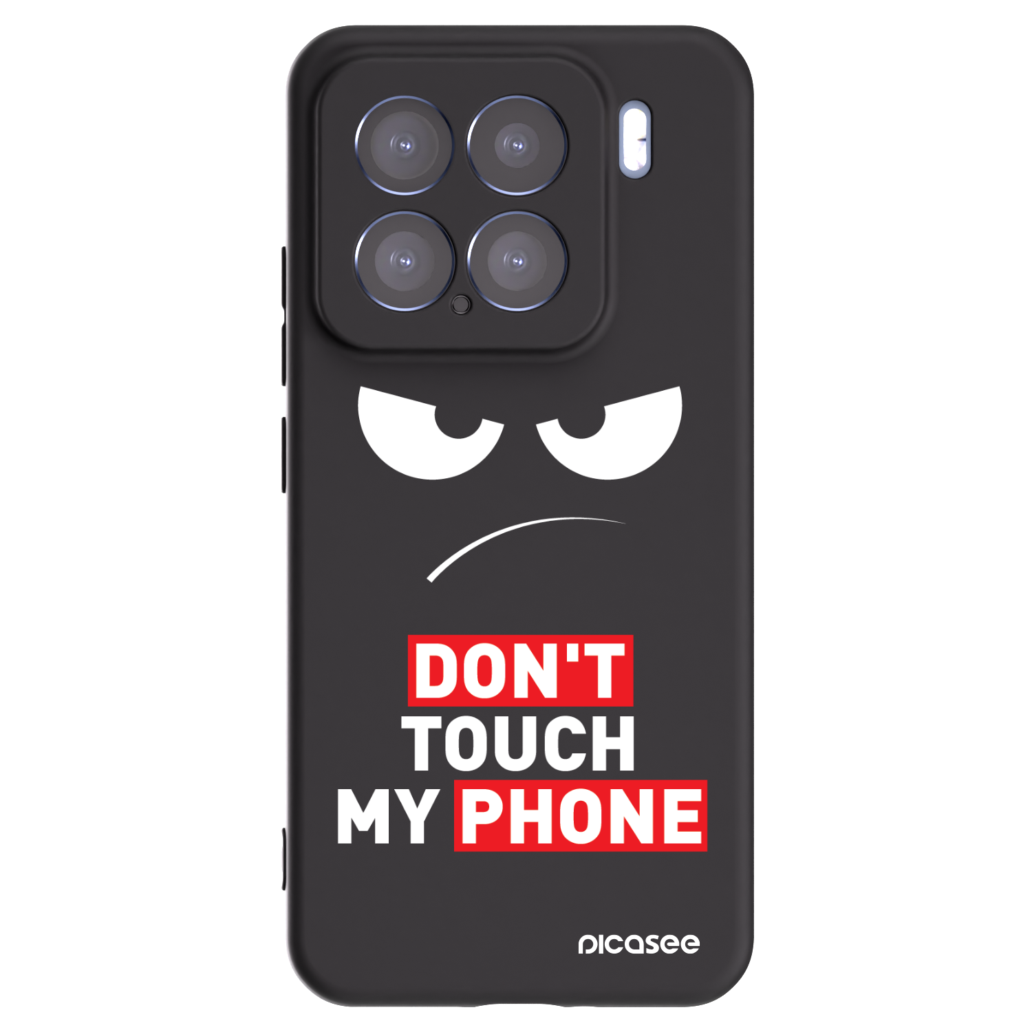 Picasee silikonowe czarne etui na Xiaomi 15 - Angry Eyes - Transparent