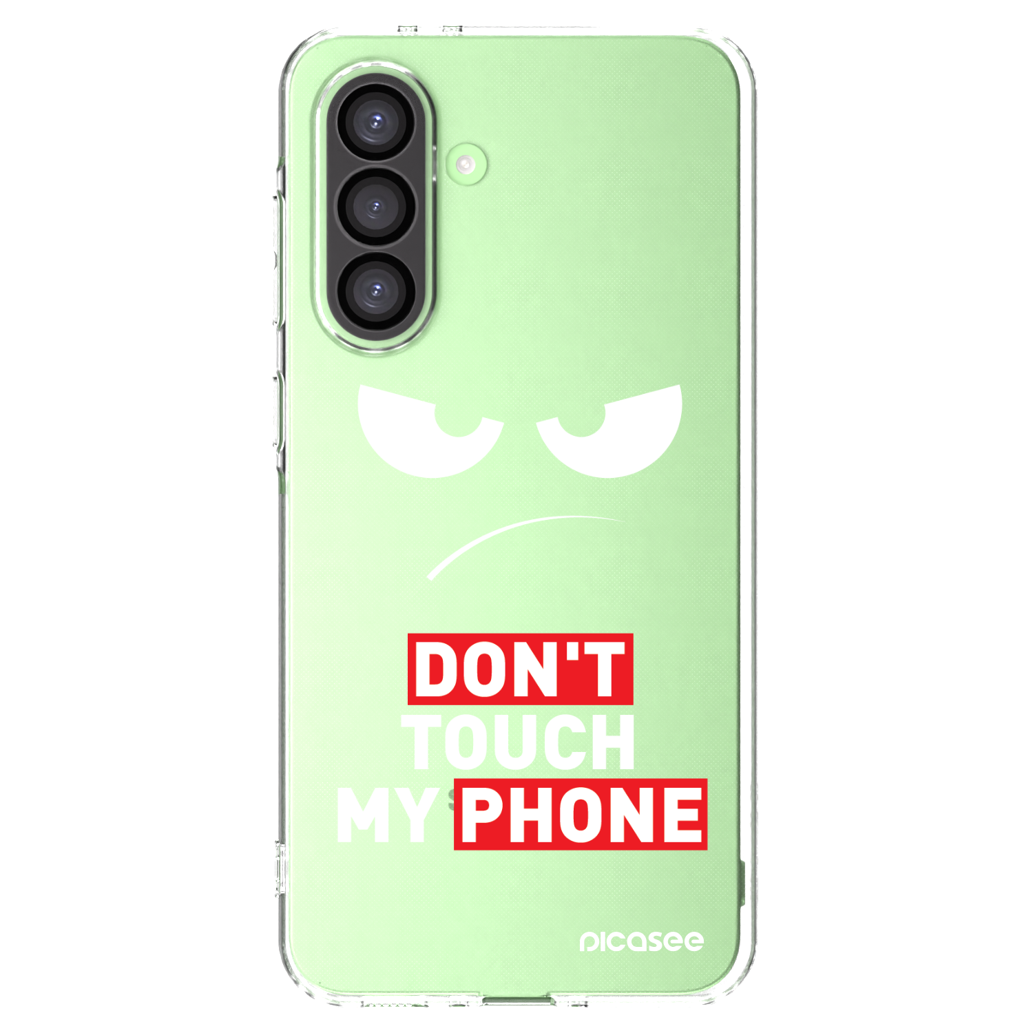 Picasee silikonowe przeźroczyste etui na Samsung Galaxy A26 5G A266B - Angry Eyes - Transparent