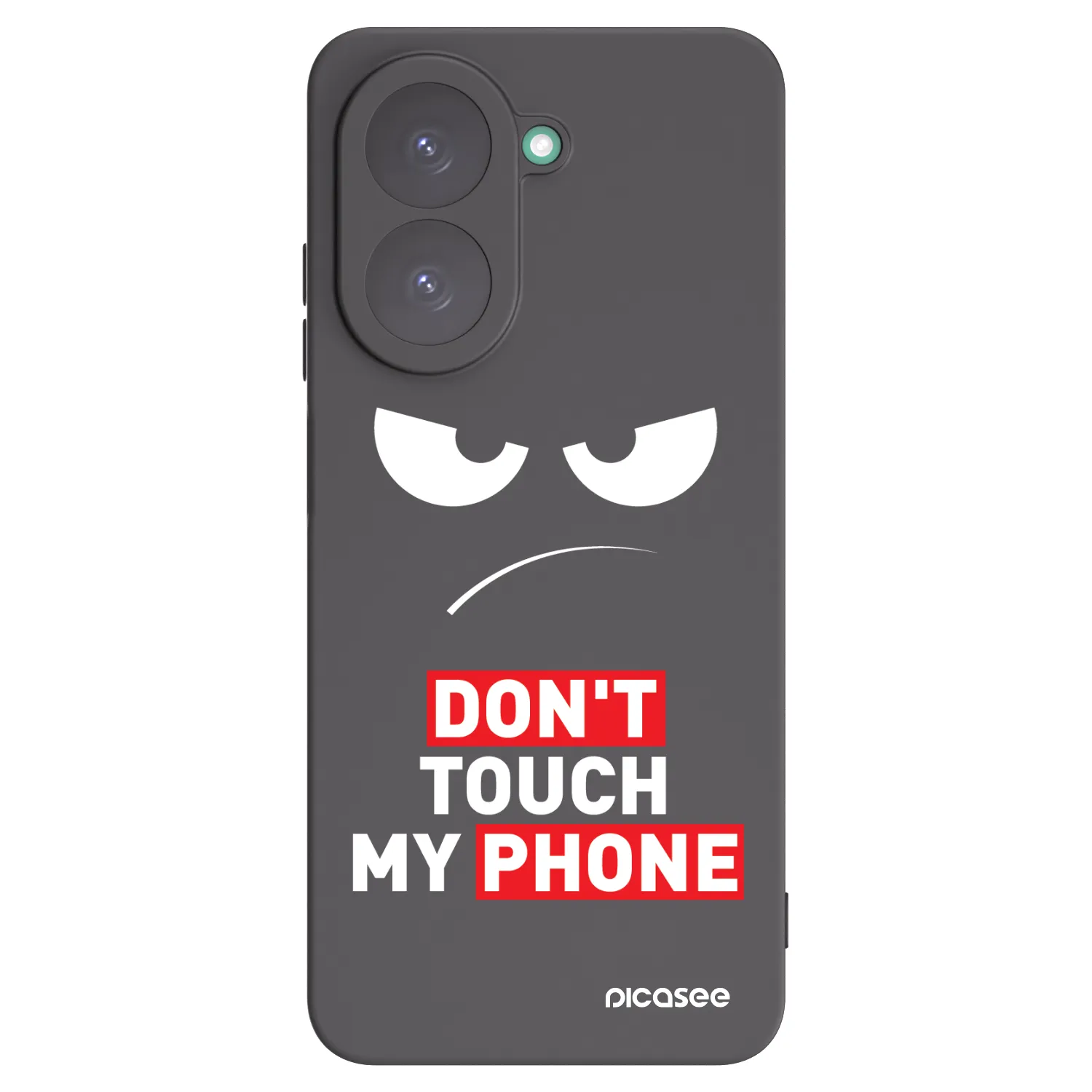 Picasee silikonowe czarne etui na Xiaomi Redmi A5 - Angry Eyes - Transparent
