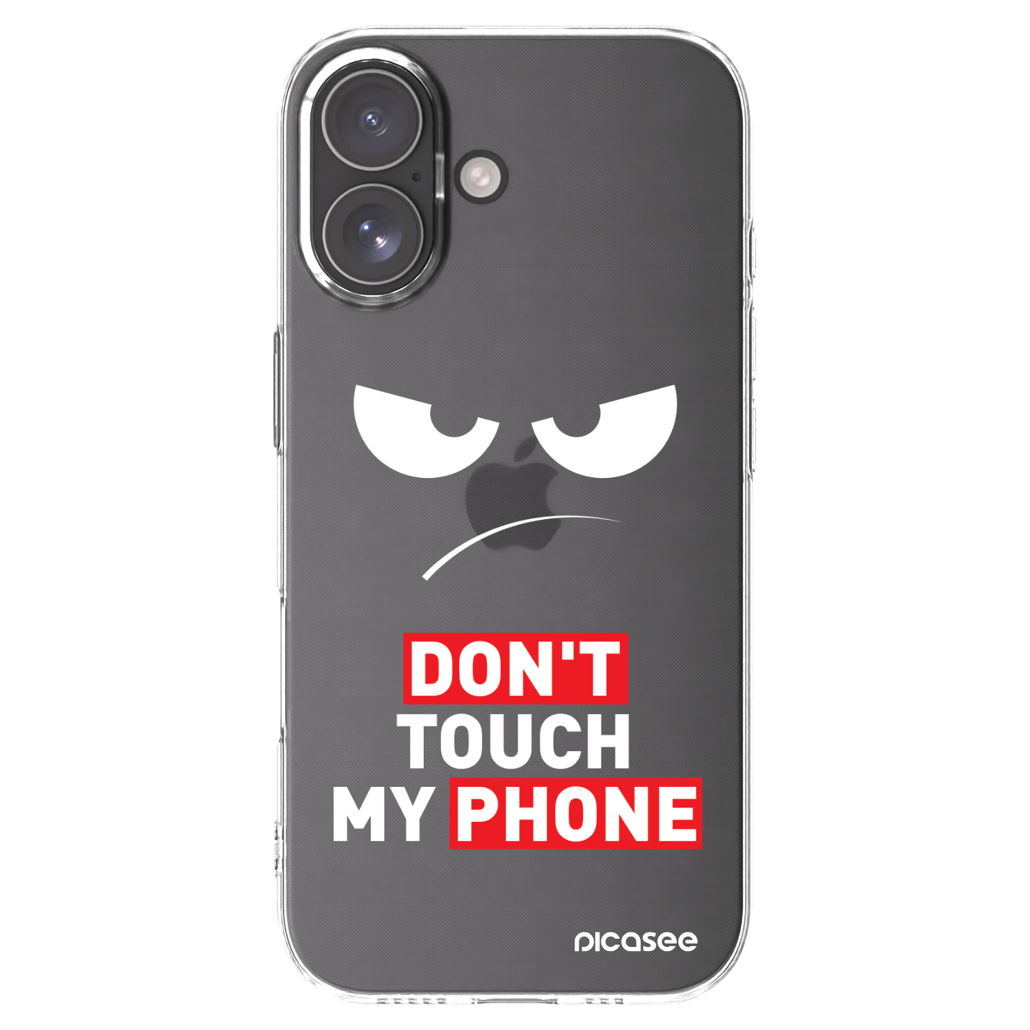 Picasee silikonowe przeźroczyste etui na Apple iPhone 17 - Angry Eyes - Transparent