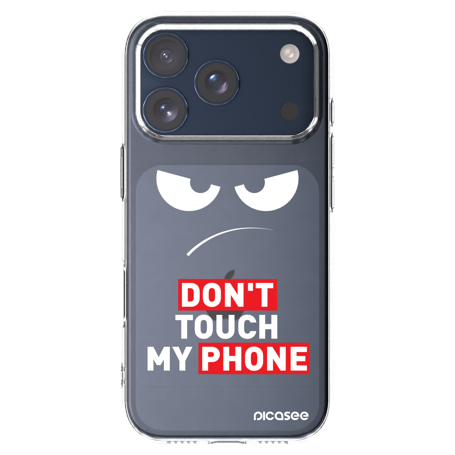 Picasee silikonowe przeźroczyste etui na Apple iPhone 17 Pro - Angry Eyes - Transparent