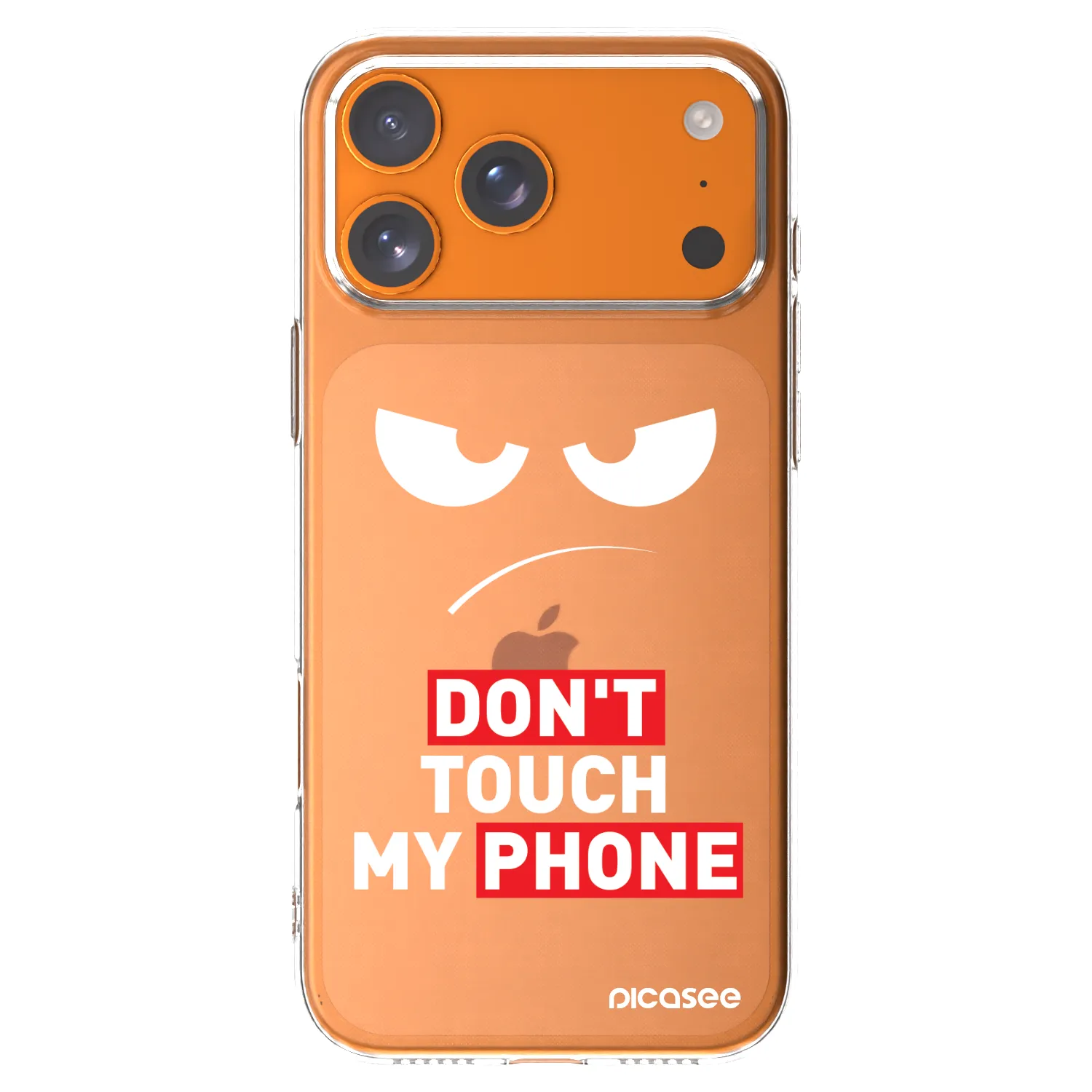 Picasee silikonowe przeźroczyste etui na Apple iPhone 17 Pro Max - Angry Eyes - Transparent