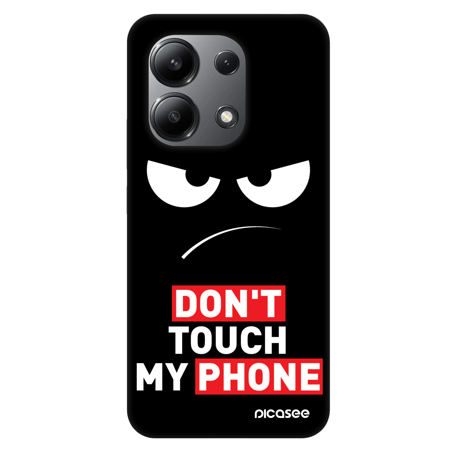 Picasee Fashion Case na Xiaomi Redmi Note 13 4G - Angry Eyes - Transparent