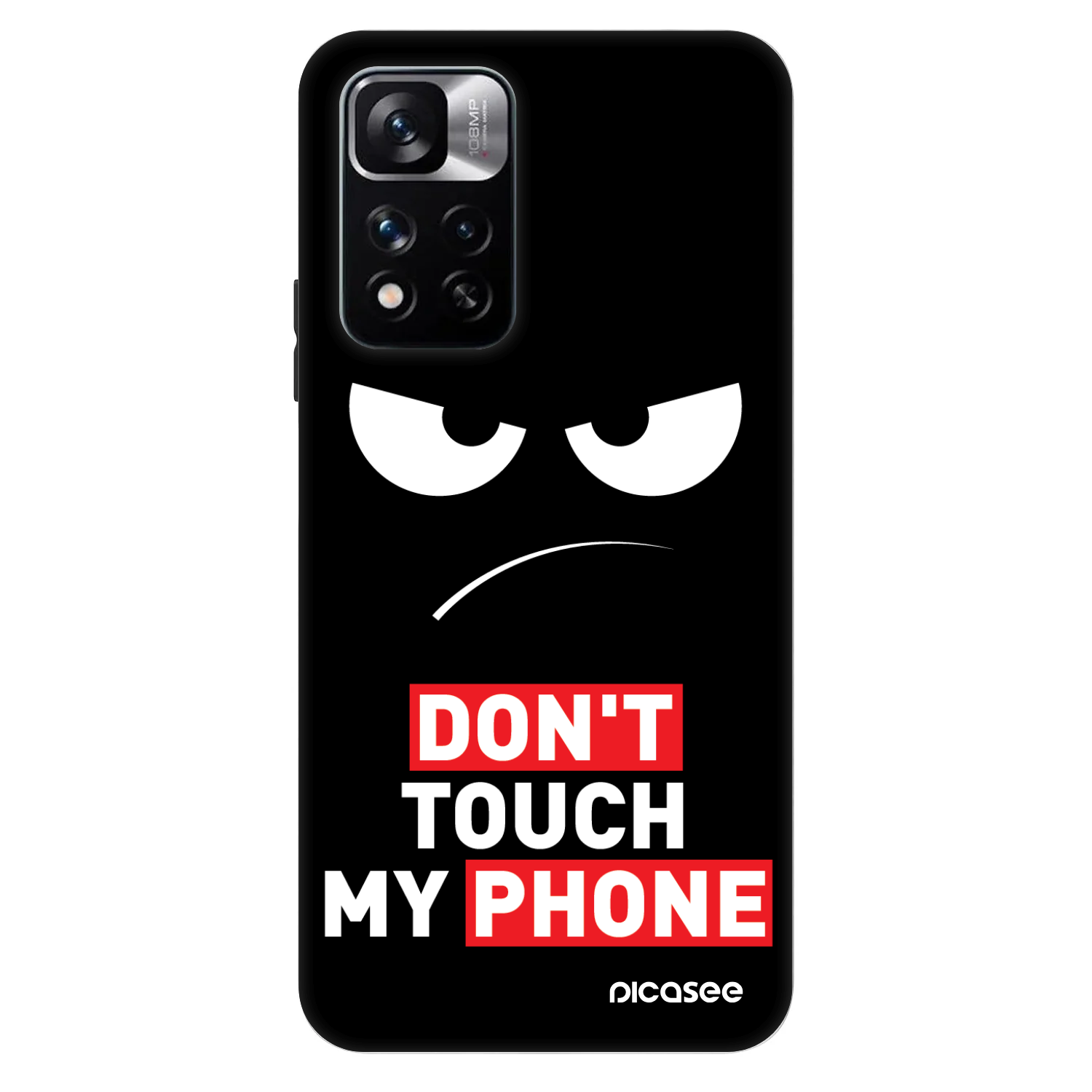 Picasee Fashion Case na Xiaomi Redmi Note 11 Pro 5G - Angry Eyes - Transparent