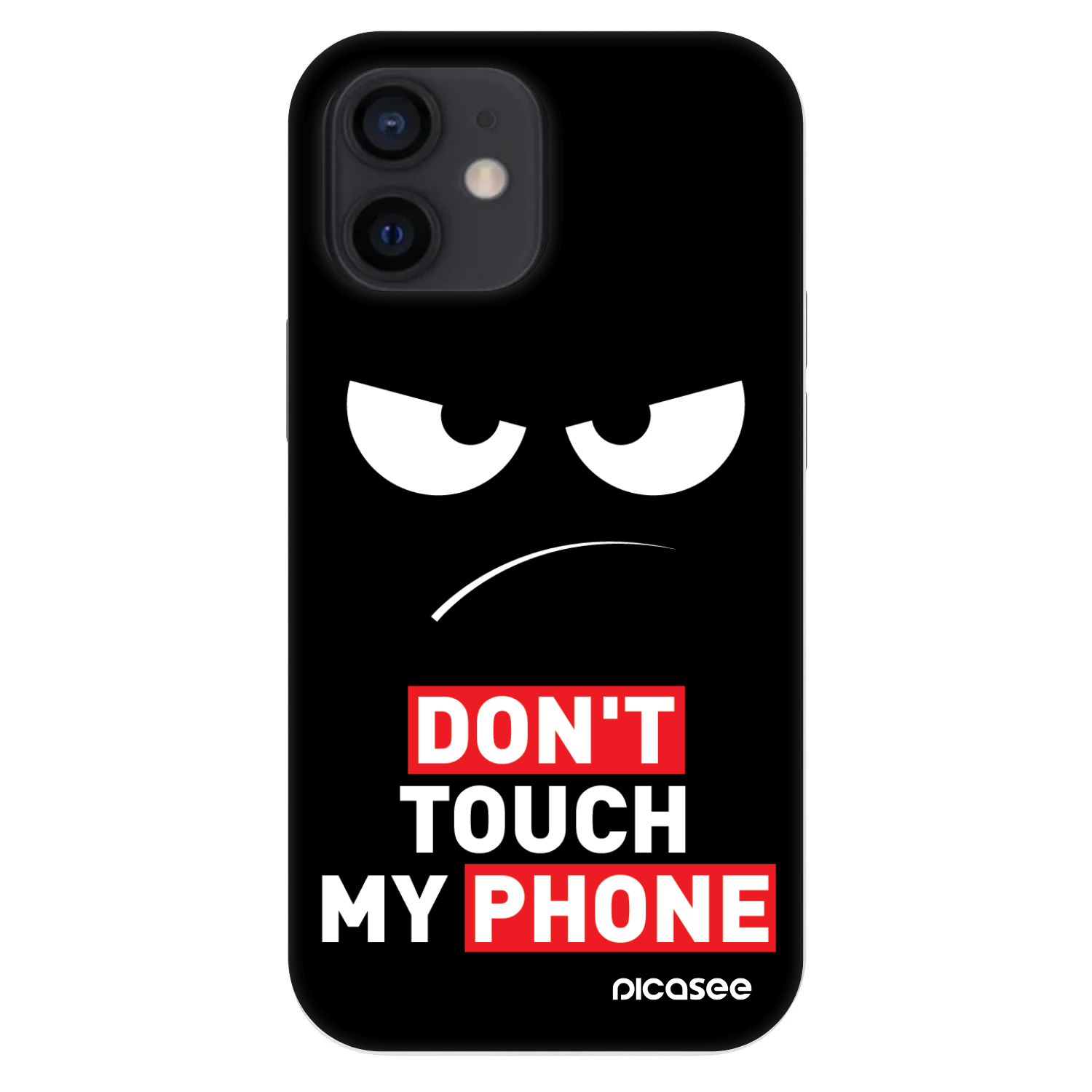 Picasee Fashion Case na Apple iPhone 12 mini - Angry Eyes - Transparent