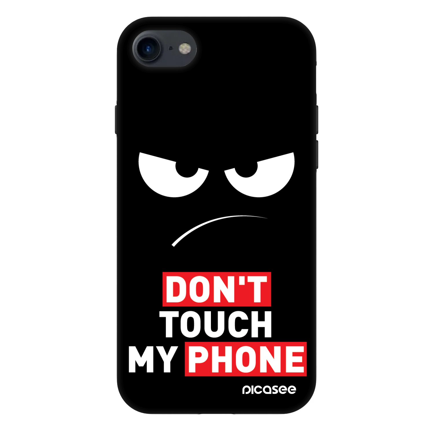 Picasee Fashion Case na Apple iPhone SE 2020 - Angry Eyes - Transparent