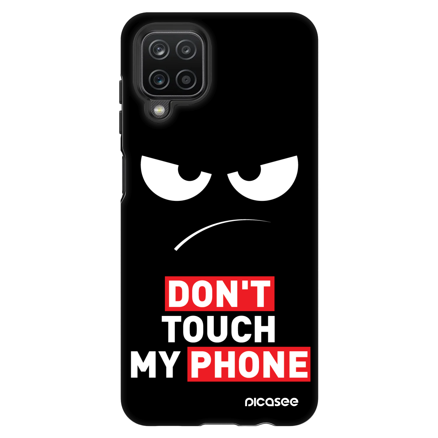 Picasee Fashion Case na Samsung Galaxy A12 A125F - Angry Eyes - Transparent