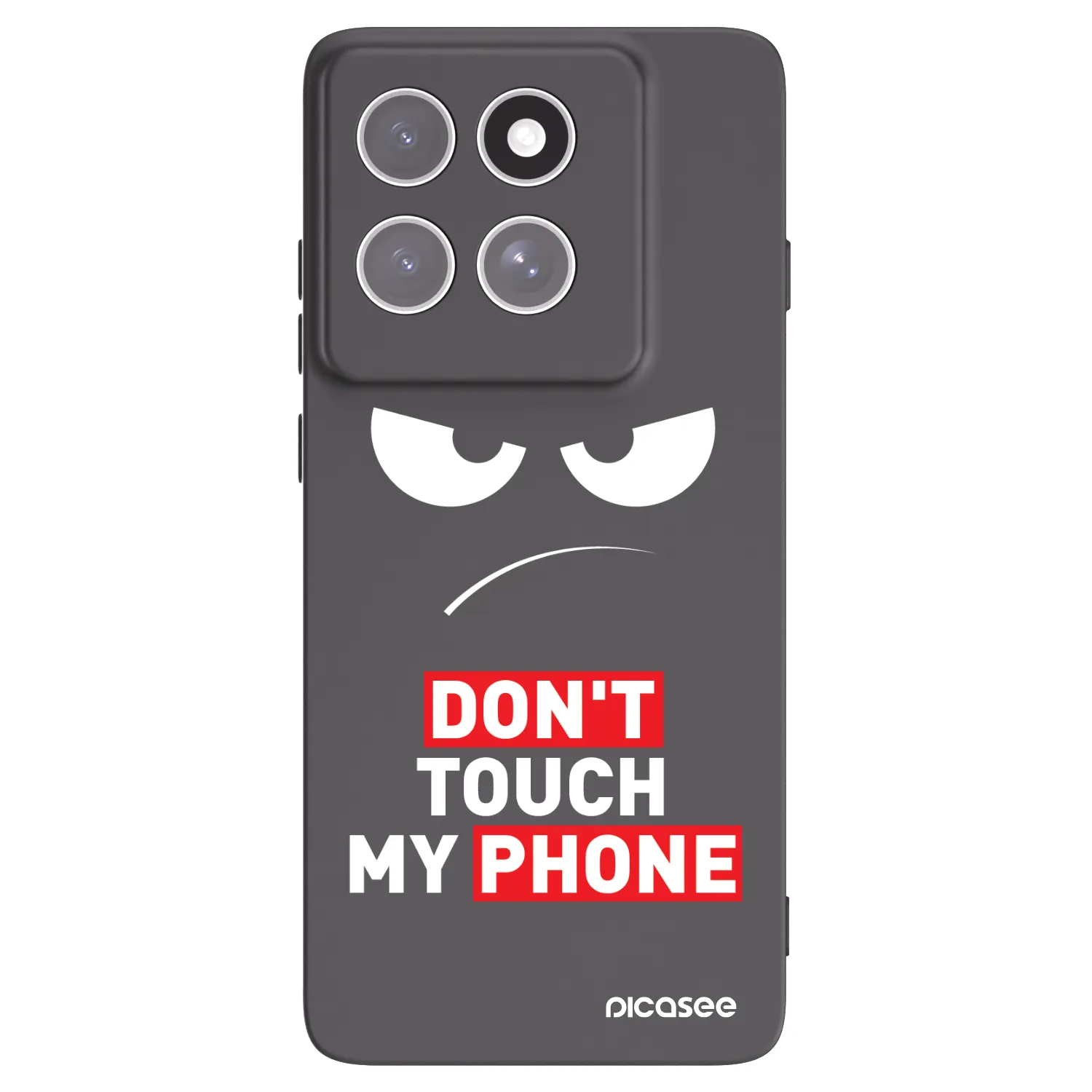 Picasee silikonowe czarne etui na Motorola Edge 60 Pro - Angry Eyes - Transparent