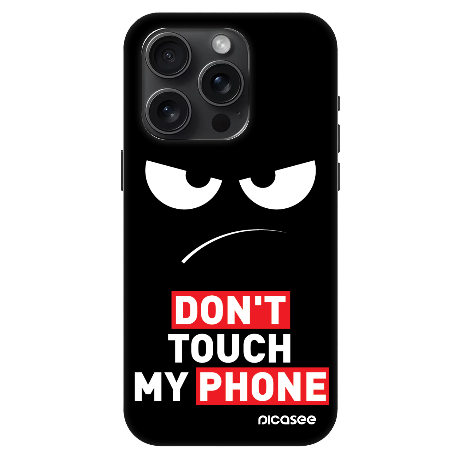 Picasee Fashion Case MagSafe na Apple iPhone 15 Pro - Angry Eyes - Transparent