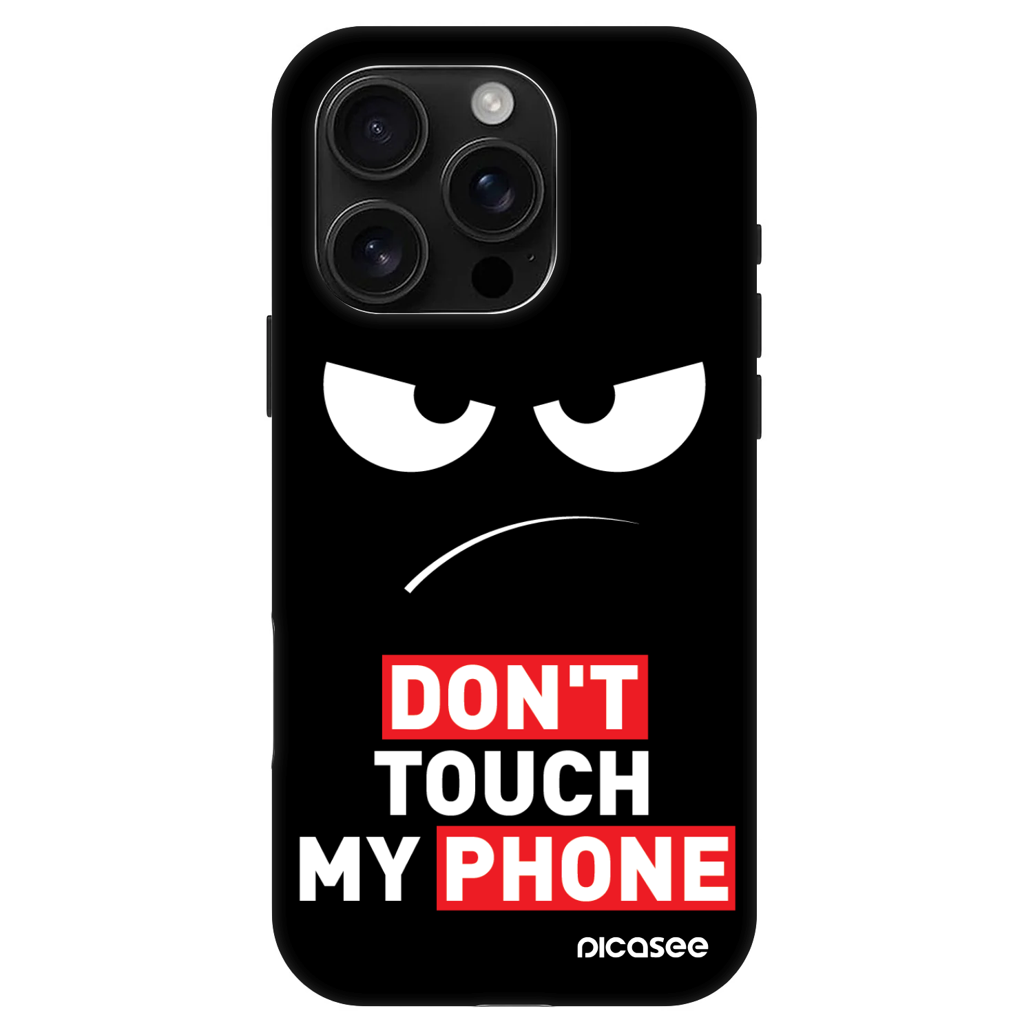 Picasee Fashion Case MagSafe na Apple iPhone 16 Pro - Angry Eyes - Transparent