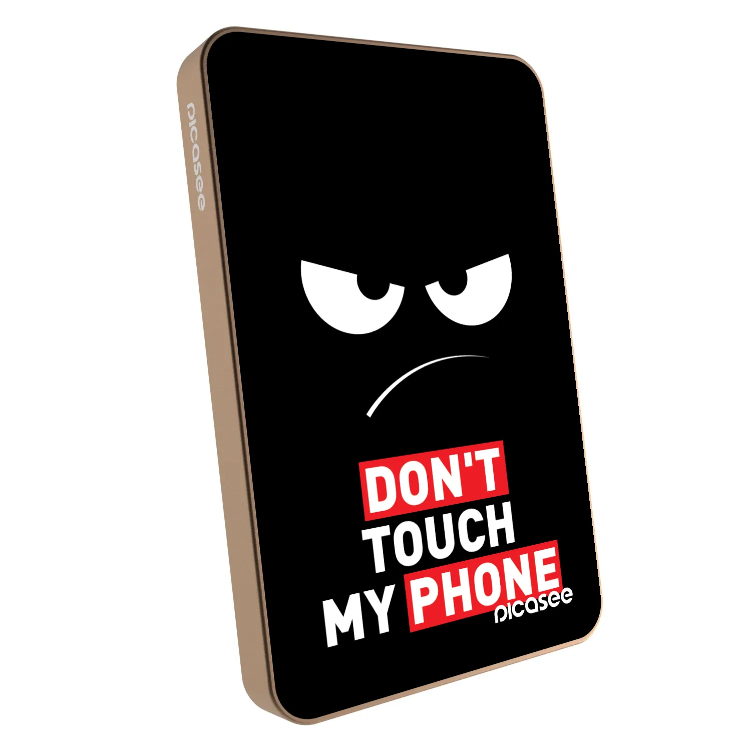 Picasee Powerbank z MagSafe 5 000 mAh Złoty - Angry Eyes - Transparent