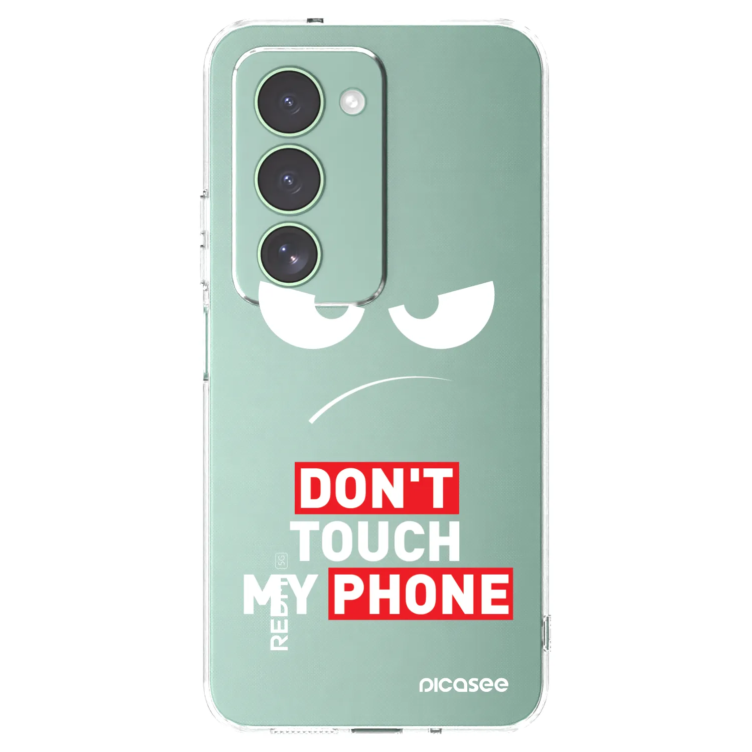 Picasee silikonowe przeźroczyste etui na Xiaomi Redmi 15 5G - Angry Eyes - Transparent