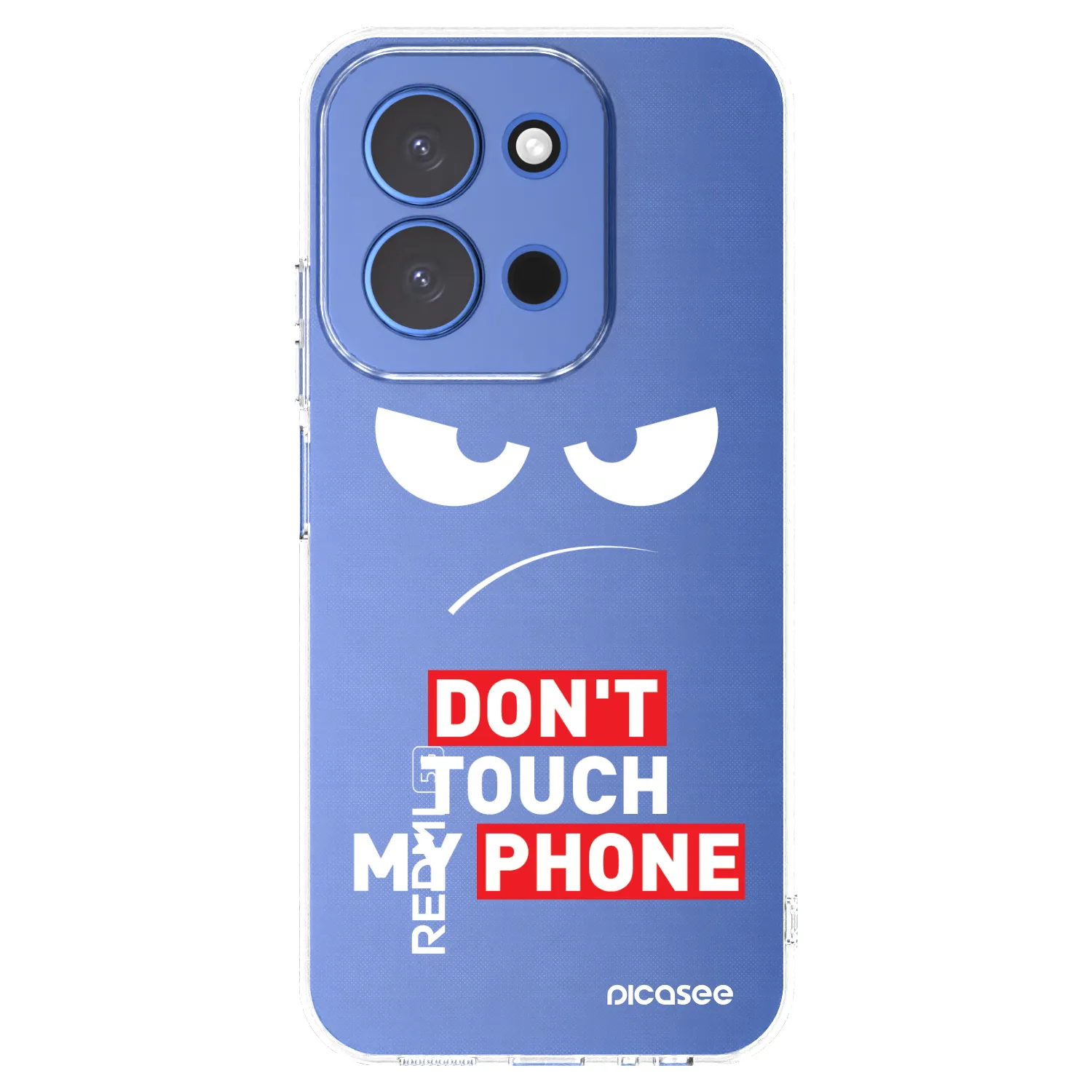 Picasee silikonowe przeźroczyste etui na Xiaomi Redmi 15C 4G - Angry Eyes - Transparent