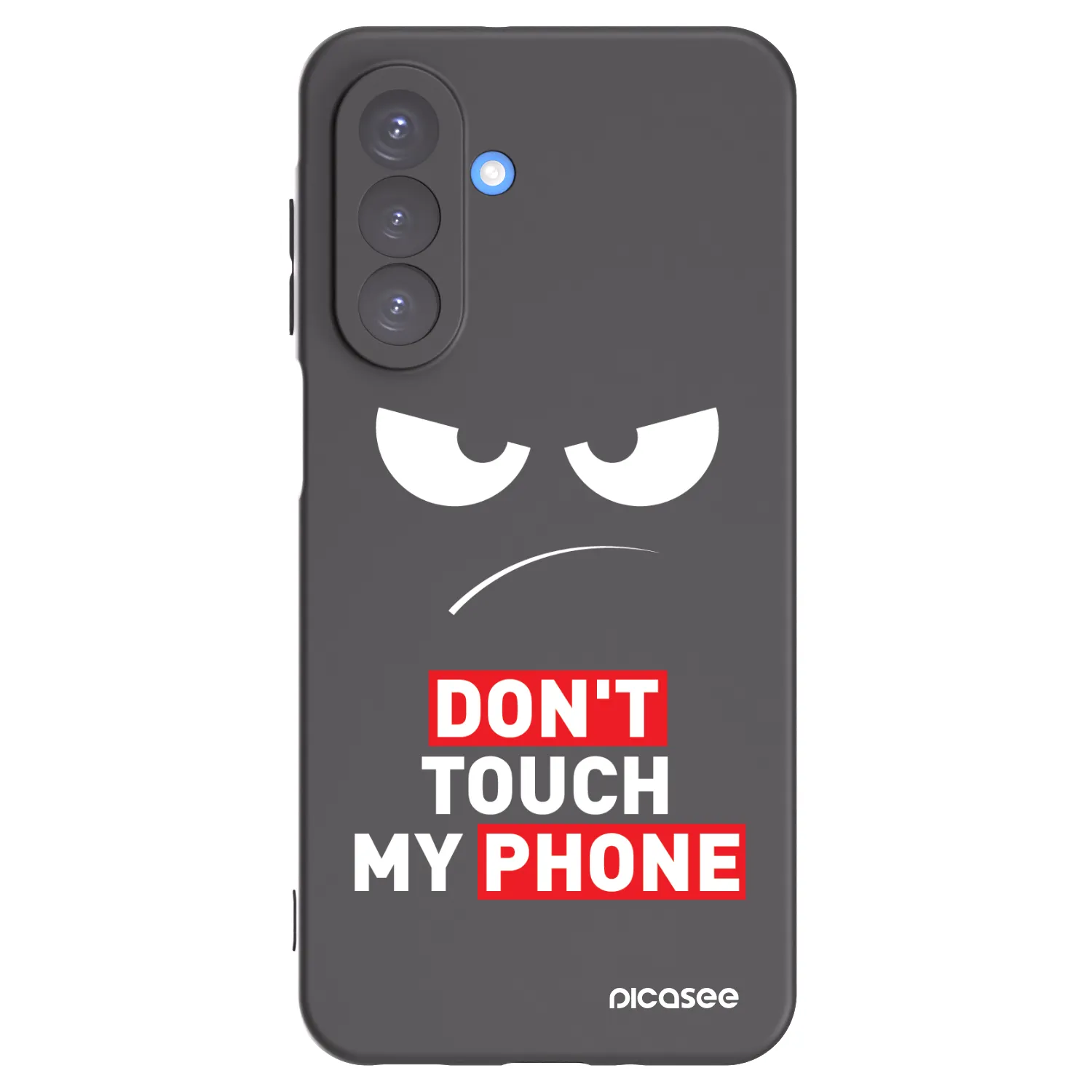 Picasee silikonowe czarne etui na Samsung Galaxy A17 5G - Angry Eyes - Transparent