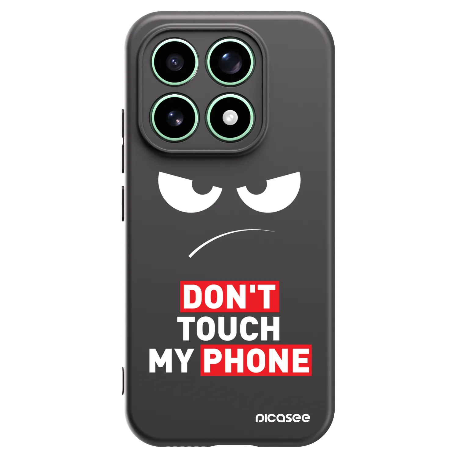 Picasee silikonowe czarne etui na Xiaomi 17 - Angry Eyes - Transparent