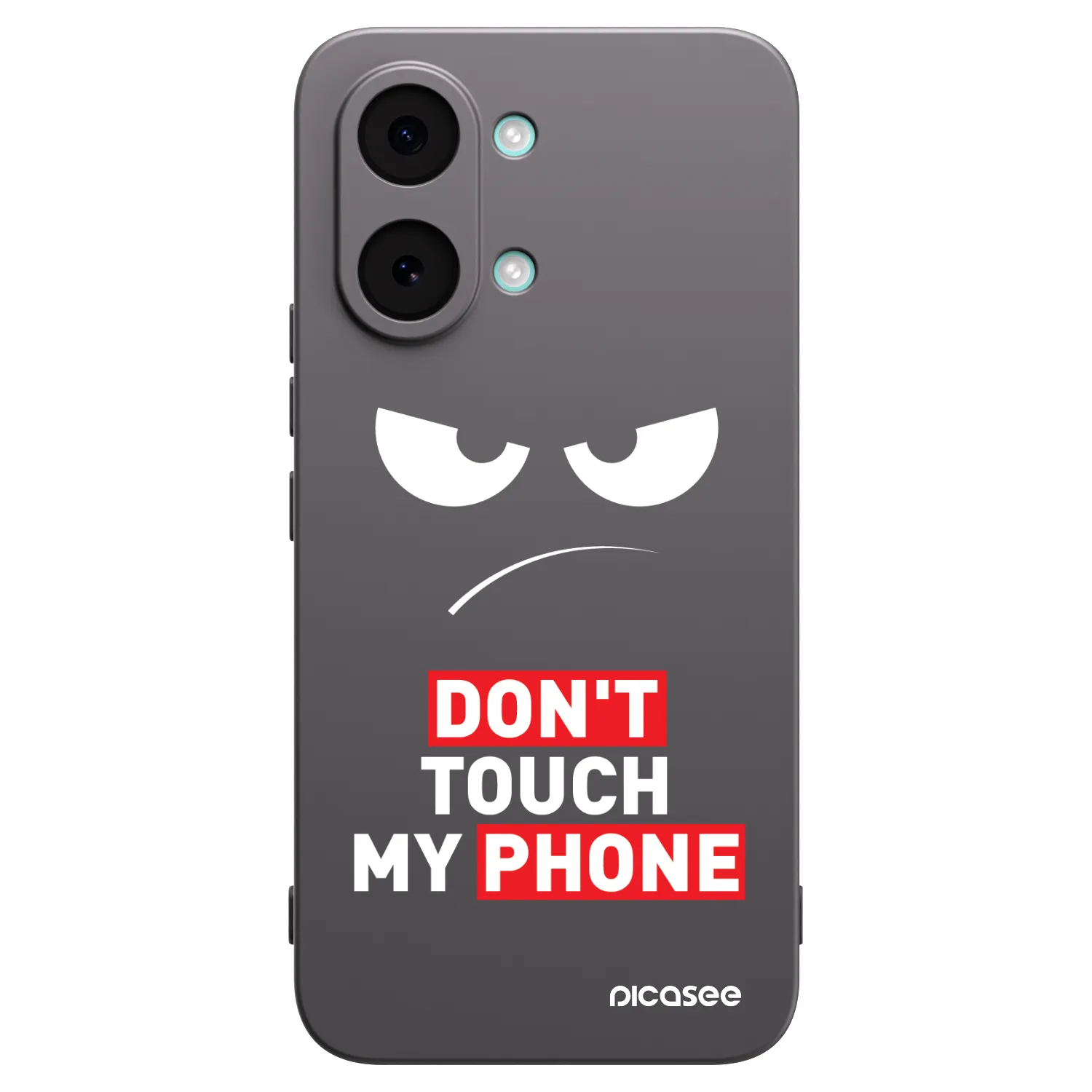 Picasee silikonowe czarne etui na Xiaomi Poco X8 Pro Max - Angry Eyes - Transparent