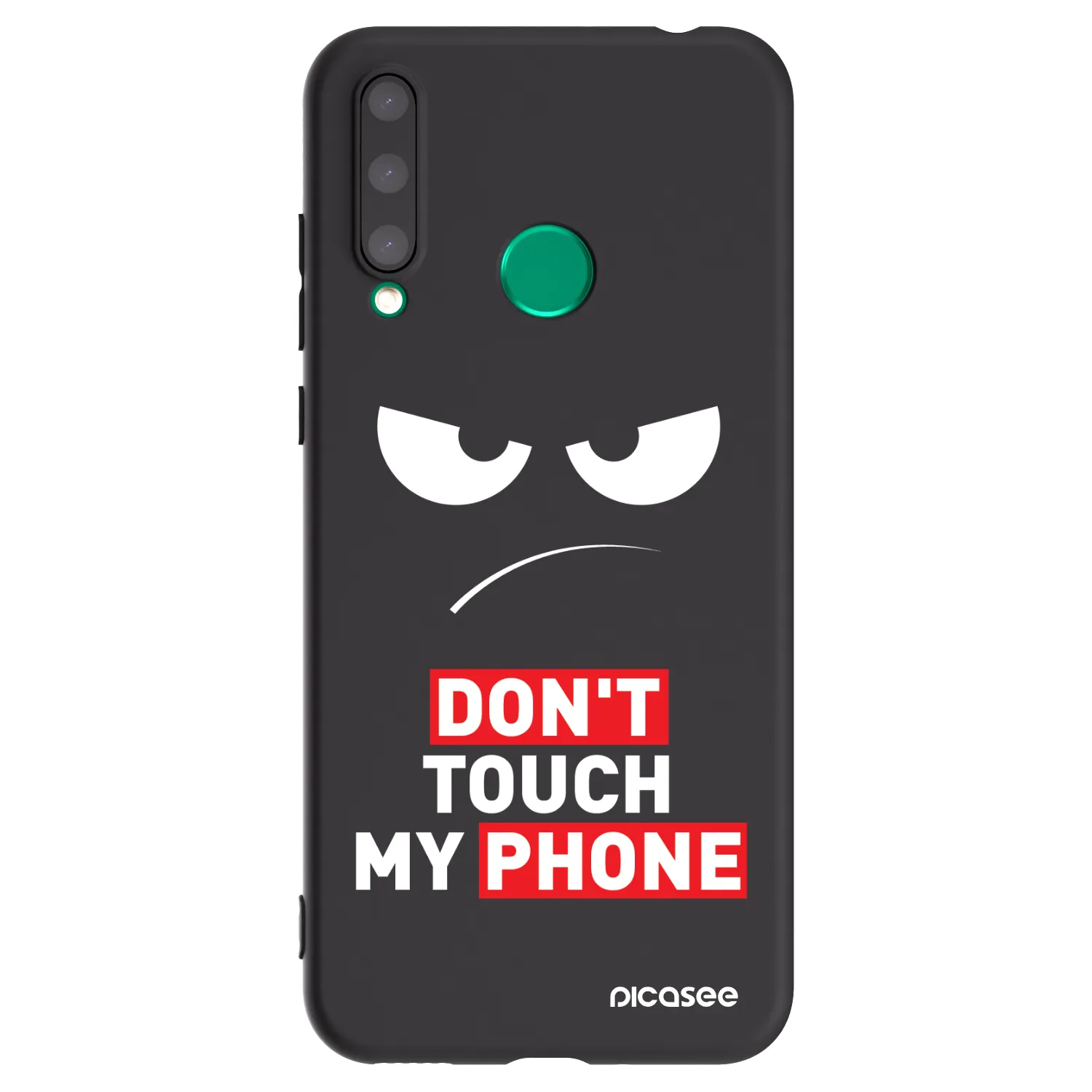 Picasee silikonowe czarne etui na Honor 20 Lite - Angry Eyes - Transparent