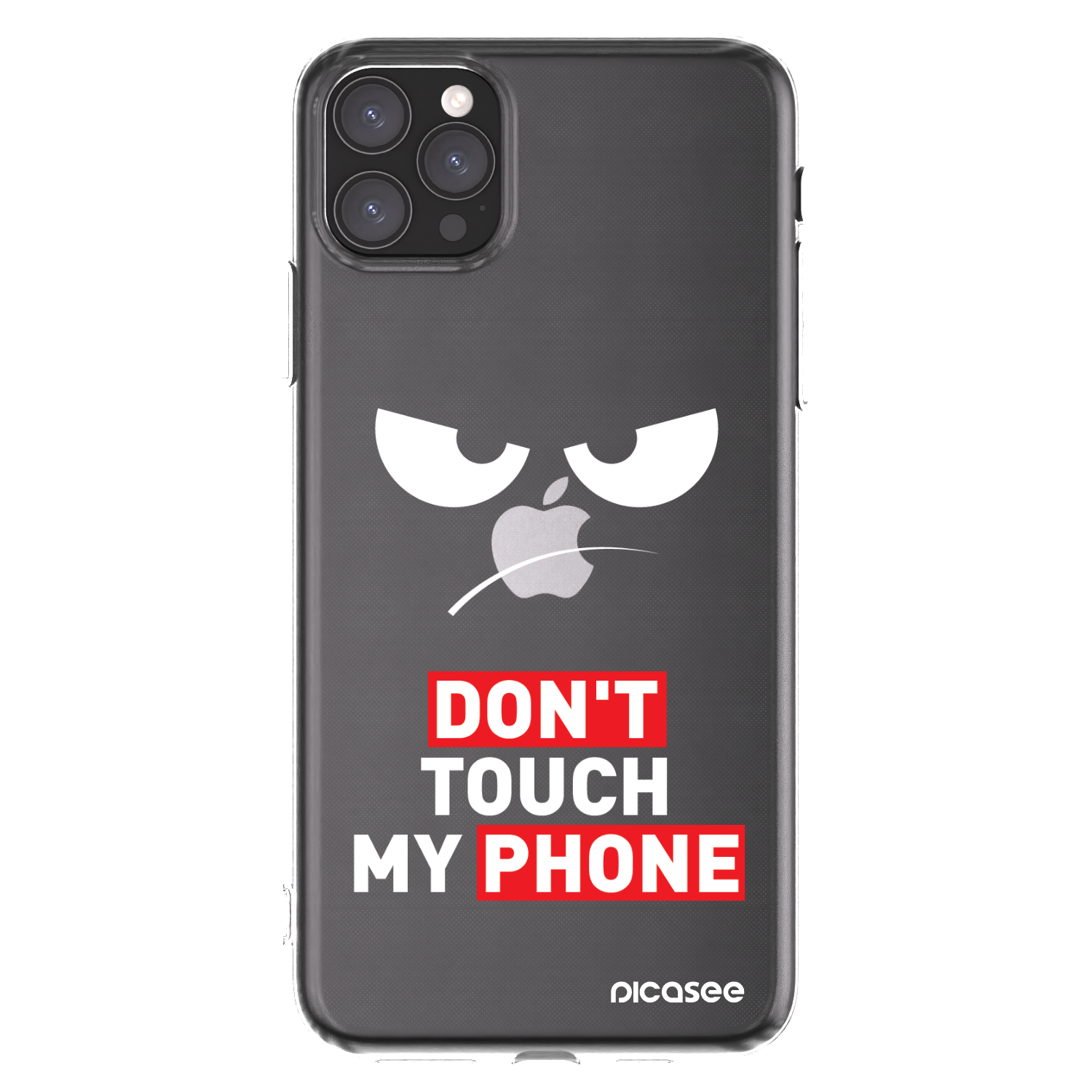 Picasee silikonowe przeźroczyste etui na Apple iPhone 11 Pro Max - Angry Eyes - Transparent