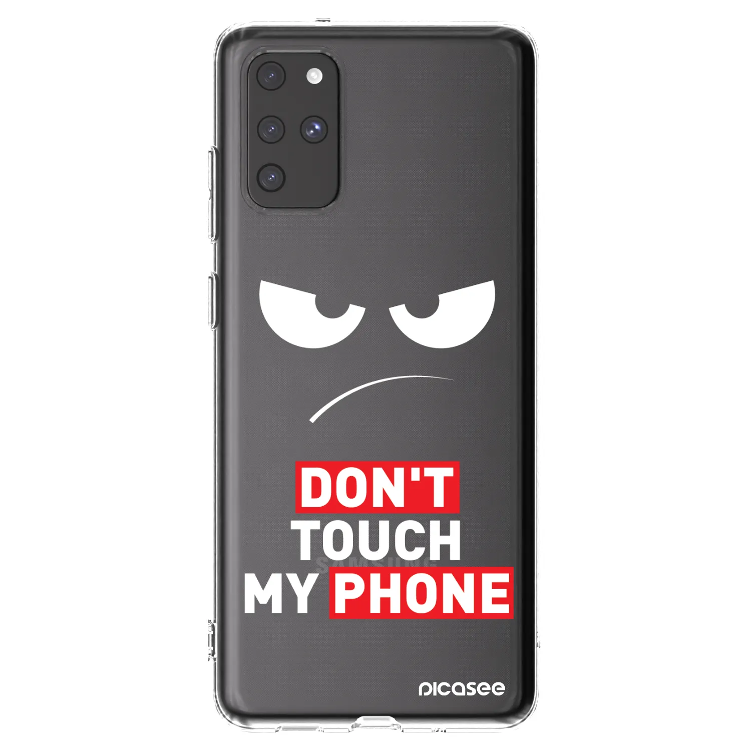 Picasee silikonowe przeźroczyste etui na Samsung Galaxy S20+ G985F - Angry Eyes - Transparent