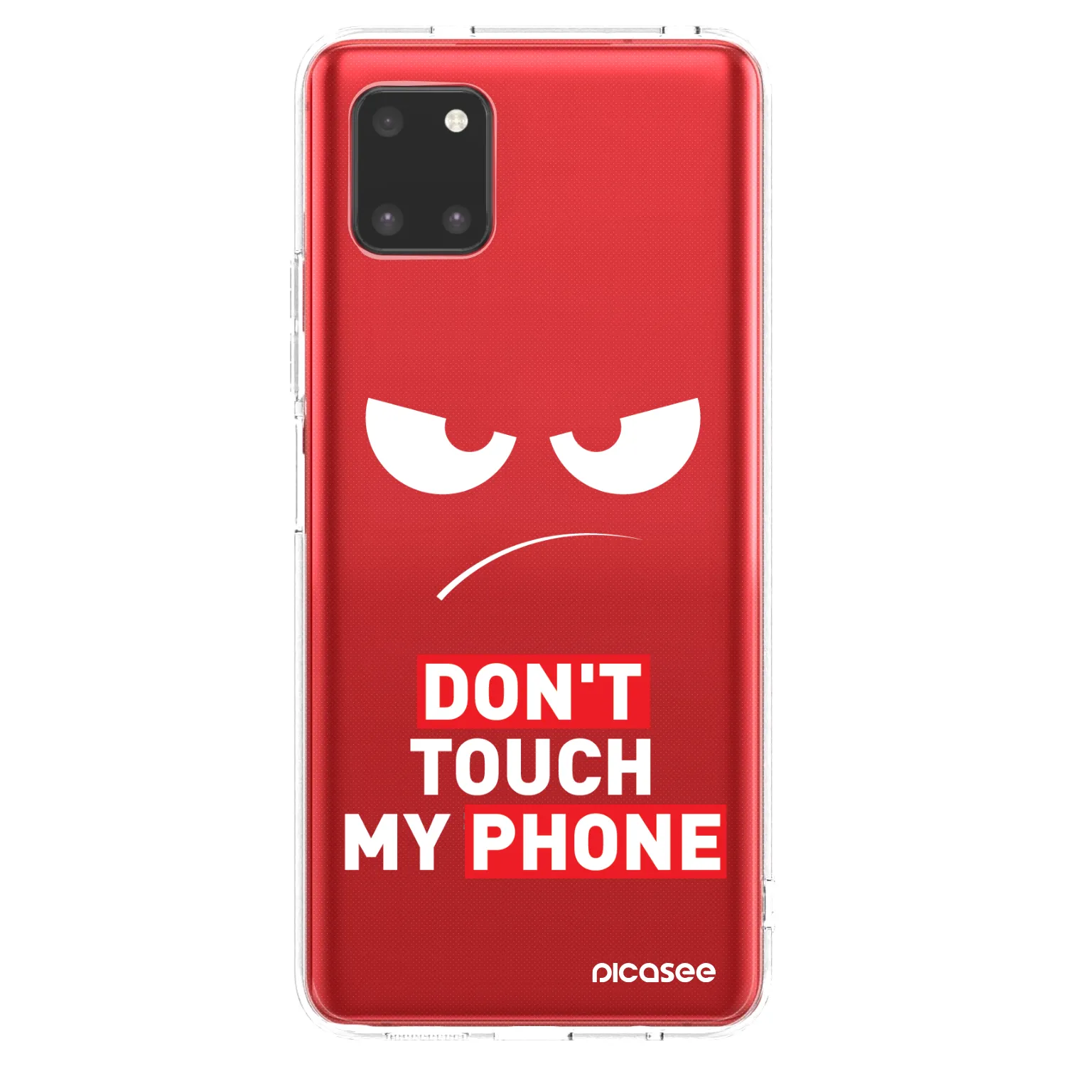 Picasee silikonowe przeźroczyste etui na Samsung Galaxy Note 10 Lite N770F - Angry Eyes - Transparent