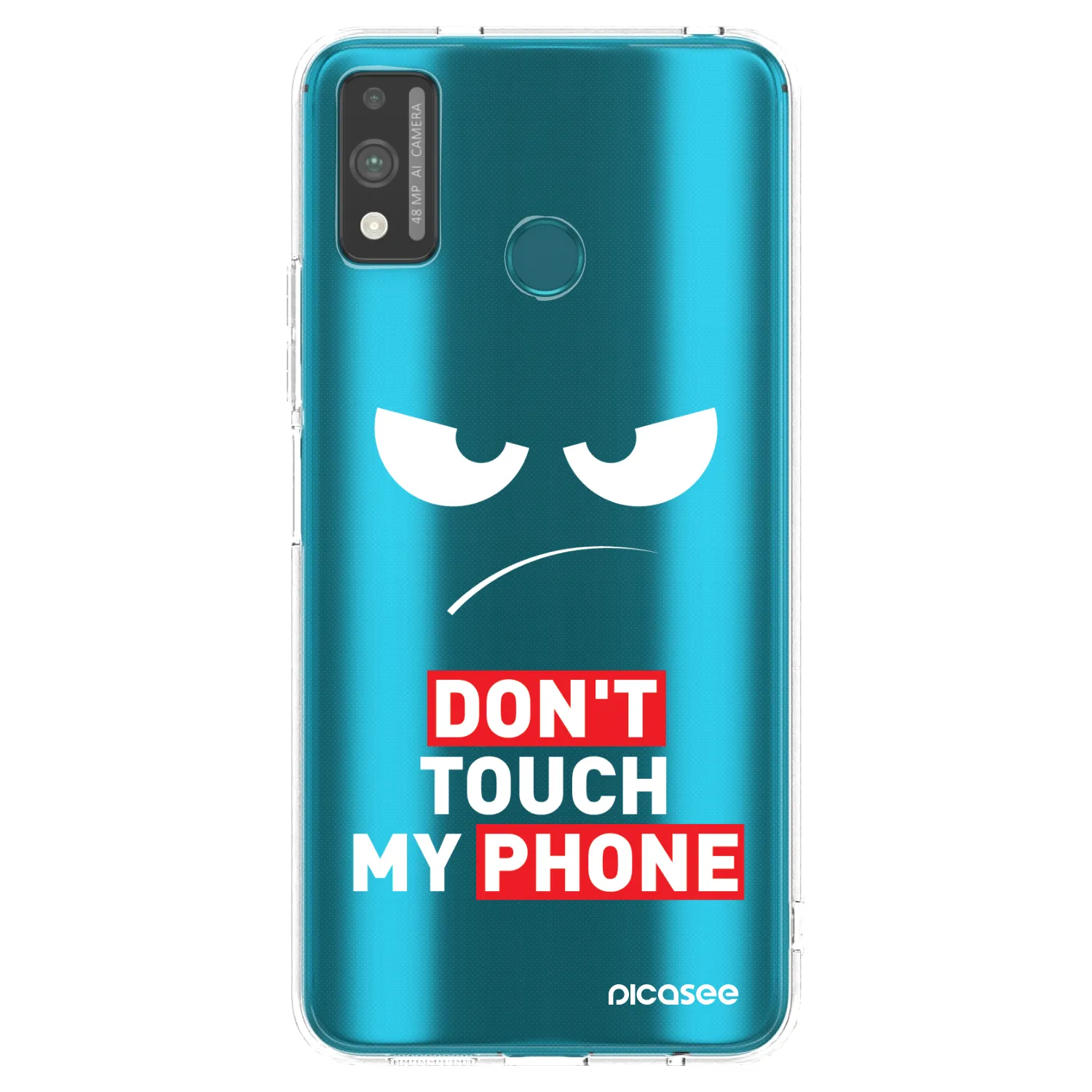 Picasee silikonowe przeźroczyste etui na Honor 9X Lite - Angry Eyes - Transparent