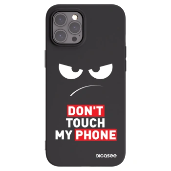 Picasee silikonowe czarne etui na Apple iPhone 12 Pro Max - Angry Eyes - Transparent