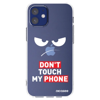 Picasee silikonowe przeźroczyste etui na Apple iPhone 12 mini - Angry Eyes - Transparent