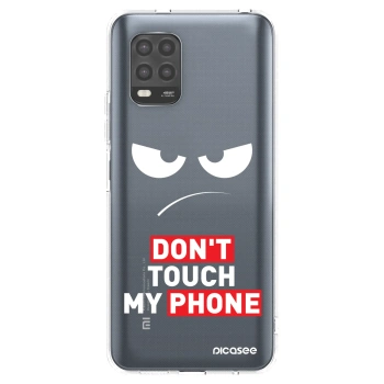 Picasee silikonowe przeźroczyste etui na Xiaomi Mi 10 Lite - Angry Eyes - Transparent