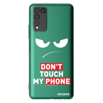 Picasee silikonowe przeźroczyste etui na Honor 10X Lite - Angry Eyes - Transparent