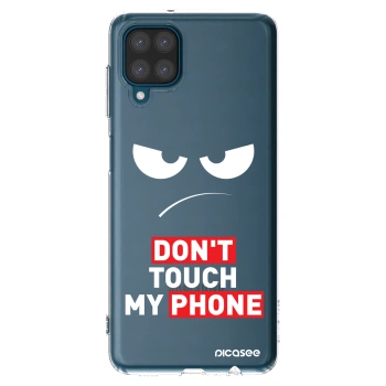 Picasee silikonowe przeźroczyste etui na Samsung Galaxy A12 A125F - Angry Eyes - Transparent
