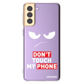Picasee silikonowe przeźroczyste etui na Samsung Galaxy S21+ 5G G996F - Angry Eyes - Transparent