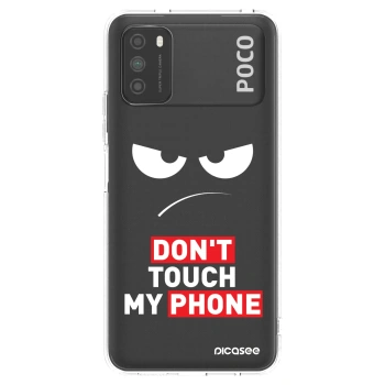 Picasee silikonowe przeźroczyste etui na Xiaomi Poco M3 - Angry Eyes - Transparent