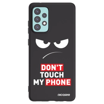 Picasee silikonowe czarne etui na Samsung Galaxy A72 A725F - Angry Eyes - Transparent