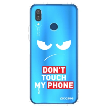 Picasee silikonowe przeźroczyste etui na Huawei P20 Lite - Angry Eyes - Transparent