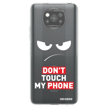 Picasee silikonowe czarne etui na Xiaomi Poco X3 Pro - Angry Eyes - Transparent