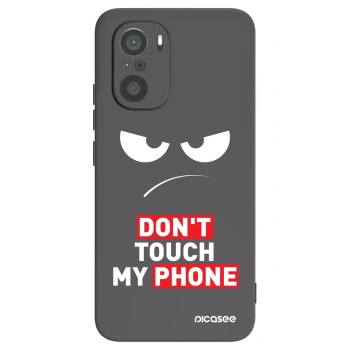 Picasee silikonowe czarne etui na Xiaomi Poco F3 - Angry Eyes - Transparent