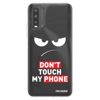Picasee silikonowe przeźroczyste etui na Xiaomi Redmi 9T - Angry Eyes - Transparent