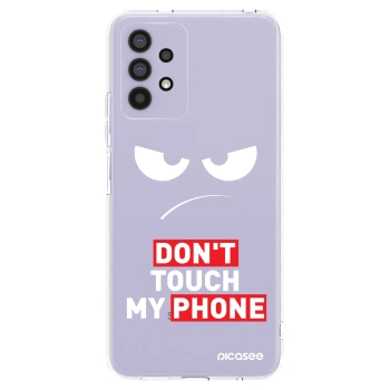 Picasee silikonowe przeźroczyste etui na Samsung Galaxy A32 4G SM-A325F - Angry Eyes - Transparent