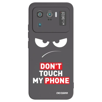 Picasee silikonowe czarne etui na Xiaomi Mi 11 Ultra - Angry Eyes - Transparent