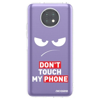 Picasee silikonowe przeźroczyste etui na Xiaomi Redmi Note 9T - Angry Eyes - Transparent